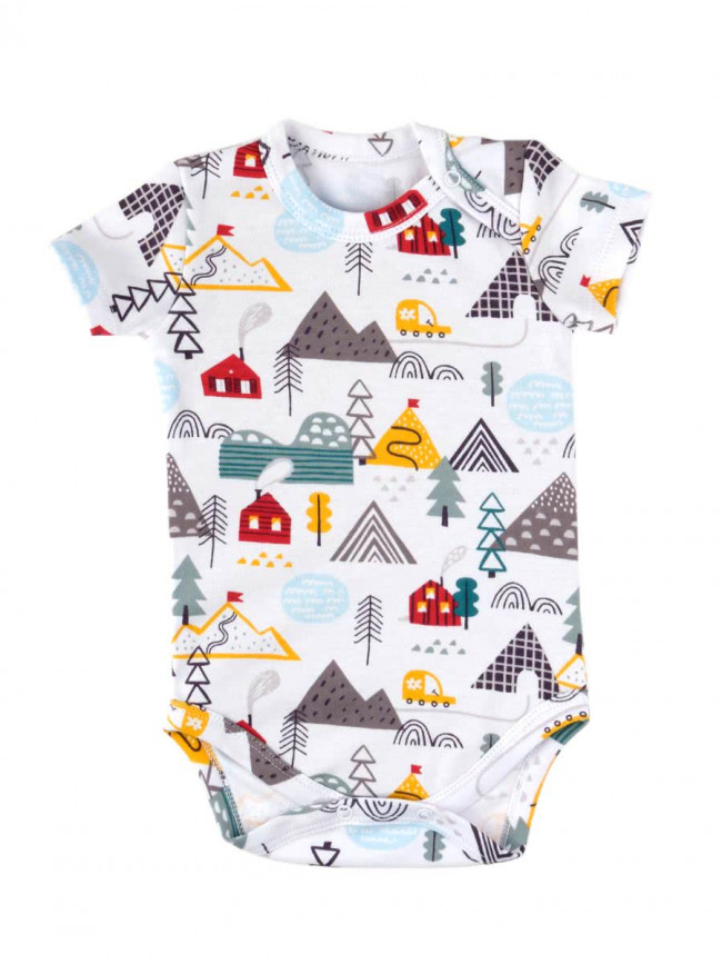 Боди детский, с коротким рукавом, Горы Боди детский, с коротким рукавом, Горы