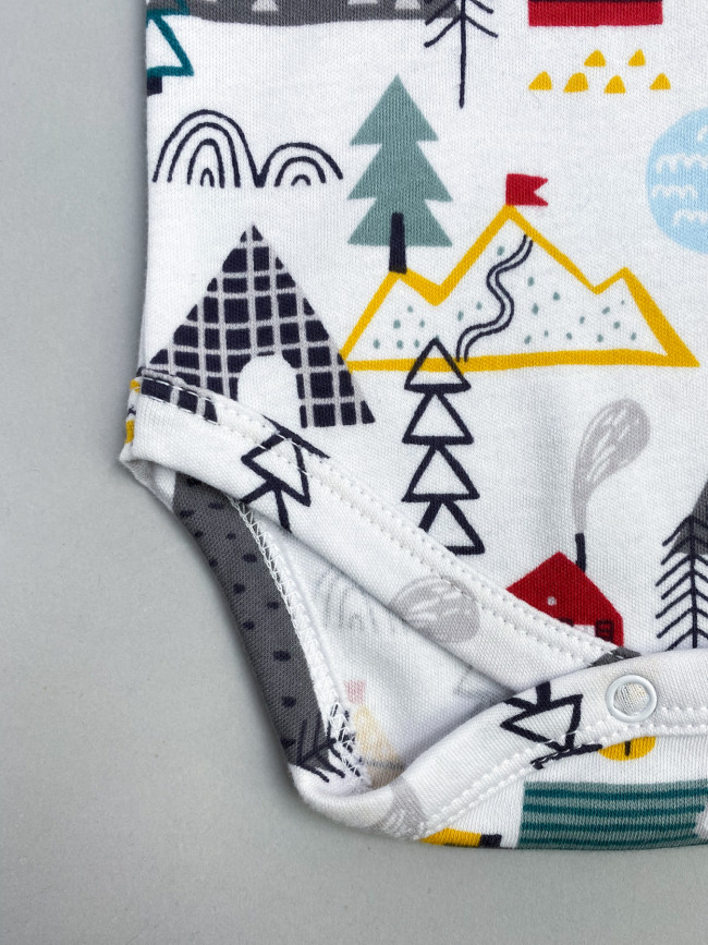 Боди детский, с коротким рукавом, Горы Боди детский, с коротким рукавом, Горы