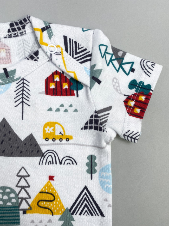 Боди детский, с коротким рукавом, Горы Боди детский, с коротким рукавом, Горы