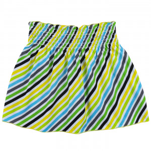 Юбка детская, зеленая, Полоска