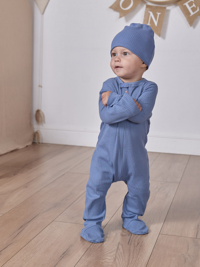 Комбинезон детский на молнии, синий, Рибана