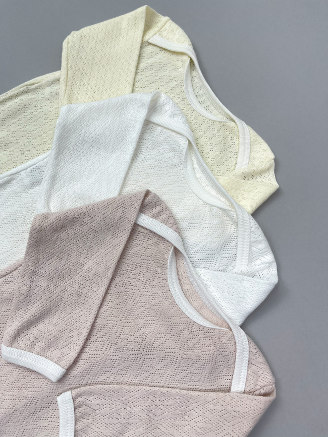 Комплект детских боди с длинным рукавом, Пушинка, 3 шт.