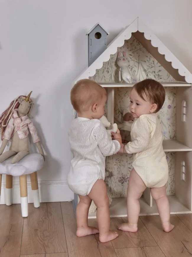 Комплект детских боди с длинным рукавом, Пушинка, 3 шт.