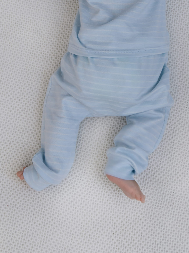 Штанишки детские, голубые, Нежная полосочка Штанишки детские, голубые, Нежная полосочка