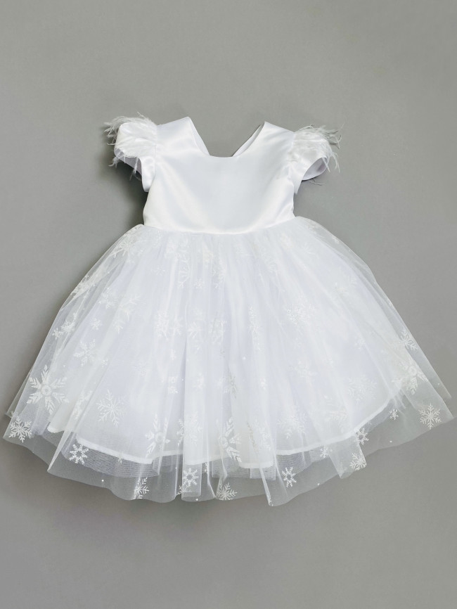 Нарядное белое платье, Снежинка