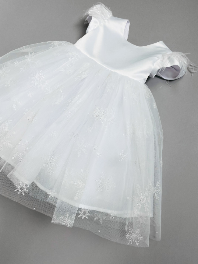 Нарядное белое платье, Снежинка