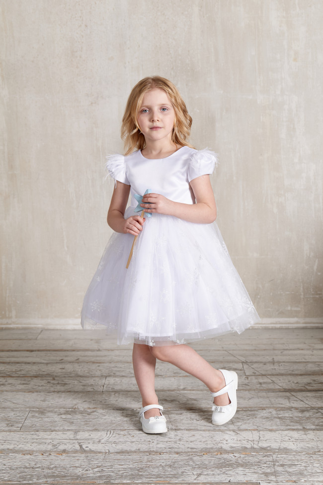 Нарядное белое платье, Снежинка