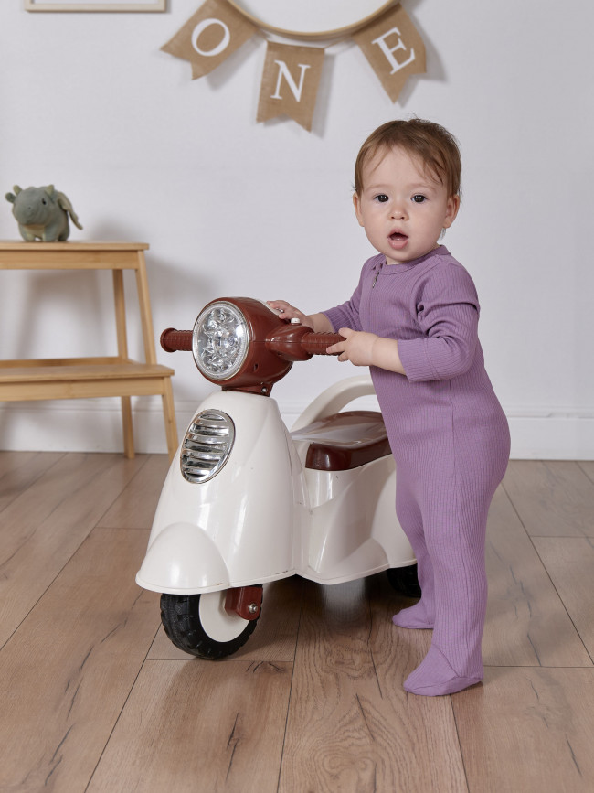 Комбинезон детский на молнии, сиреневый, Рибана