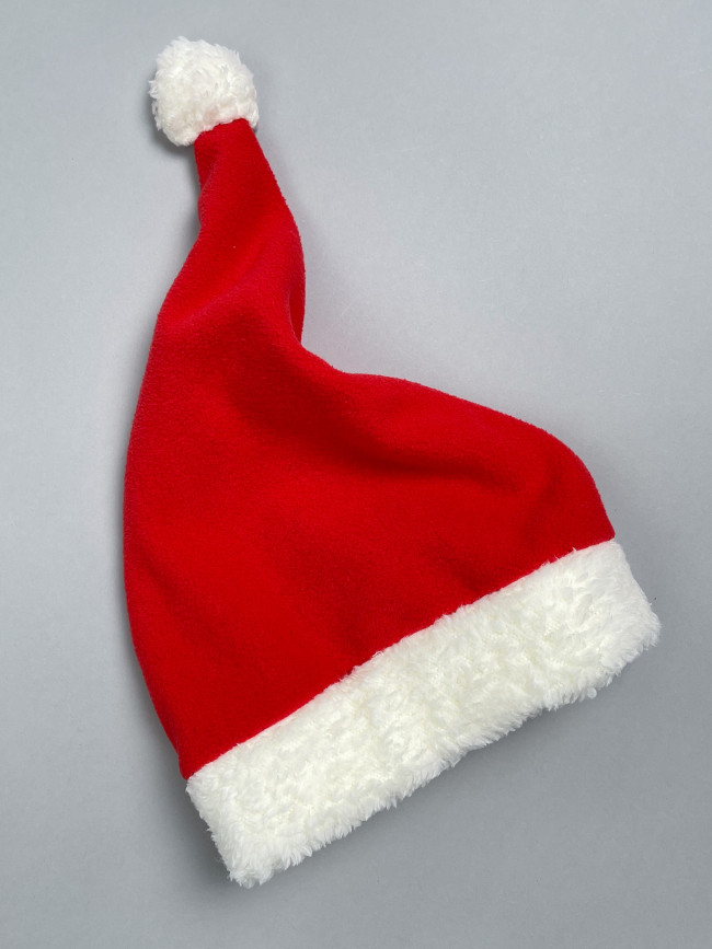 Нарядная новогодняя шапка колпак для новорожденных, Дед Мороз