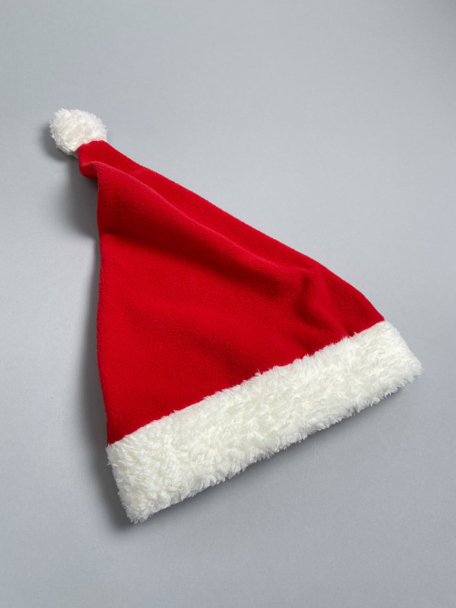 Нарядная новогодняя шапка колпак для новорожденных, Дед Мороз