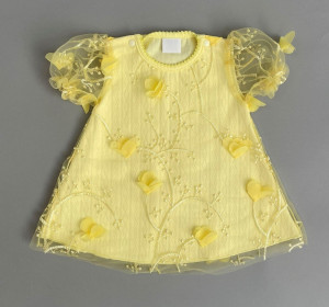 Нарядное желтое платье, Лютики