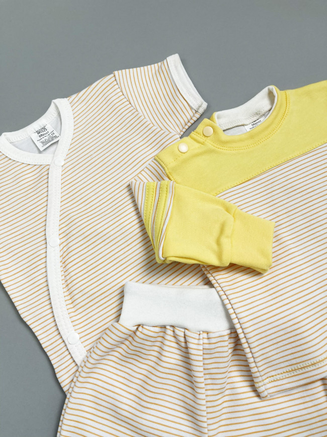 Ползунки детские, оранжевые, Полоска