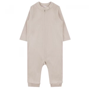Комбинезон детский на молнии с открытыми ножками, бежевый, Рибана