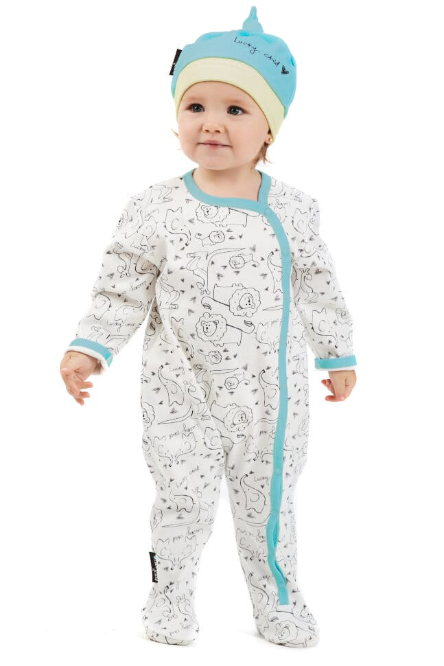 Комплект детский, шапка, Зоопарк, 2шт.