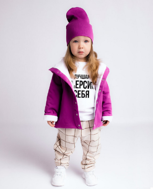 Толстовка Орхидея с шапкой Толстовка Орхидея с шапкой