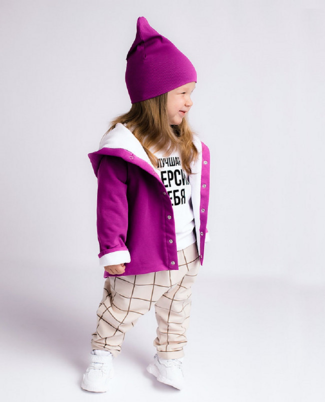 Толстовка Орхидея с шапкой Толстовка Орхидея с шапкой