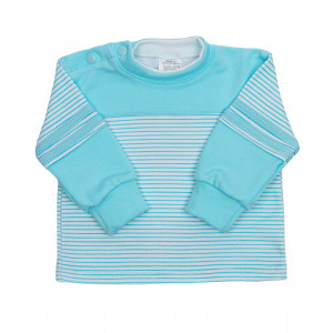 Кофта детская, бирюзовая, Полоска