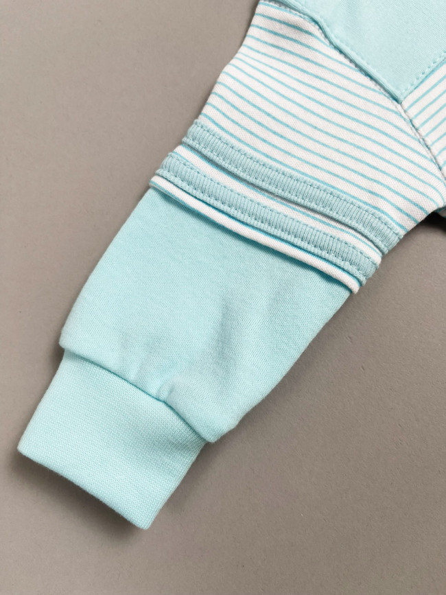 Кофта детская, бирюзовая, Полоска