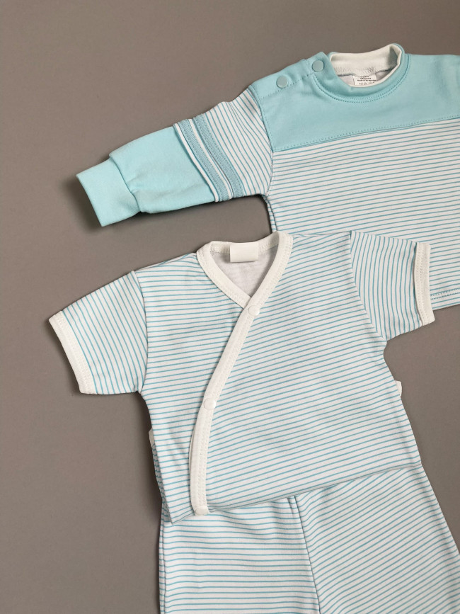 Кофта детская, бирюзовая, Полоска