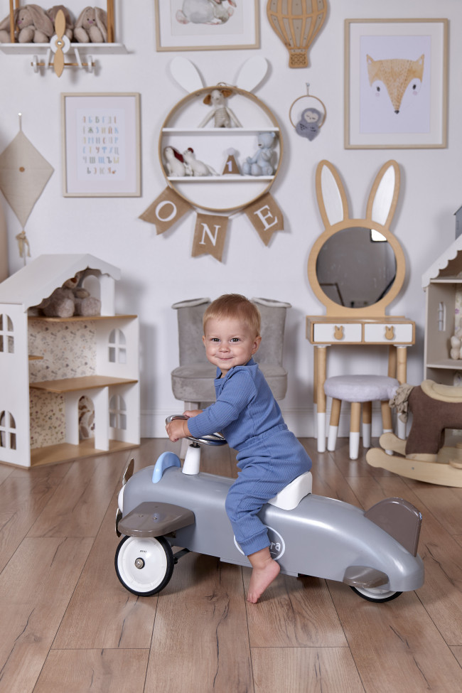 Комплект детский: боди и штанишки, синий, Рибана