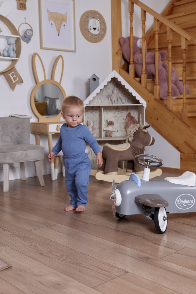 Комплект детский: боди и штанишки, синий, Рибана