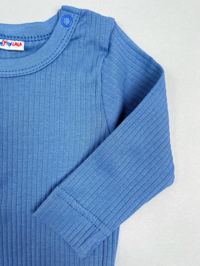 Комплект детский: боди и штанишки, синий, Рибана