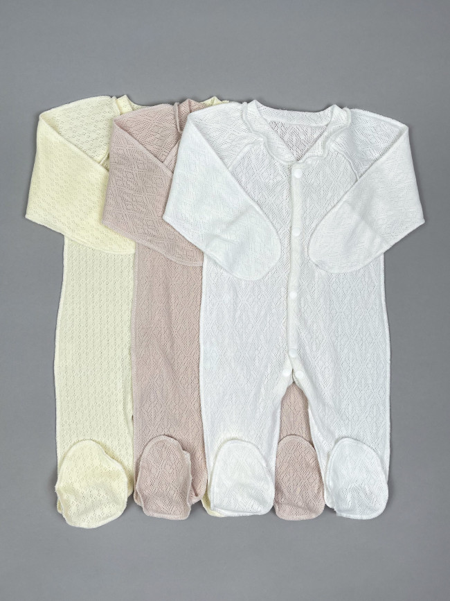 Комплект детских комбинезонов, Пушинка, 3 шт.