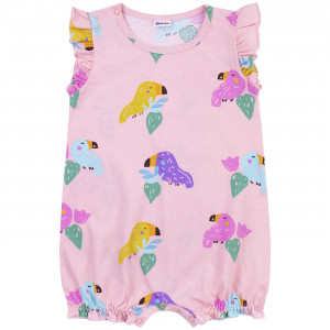 Боди детское с коротким рукавом, Туканы