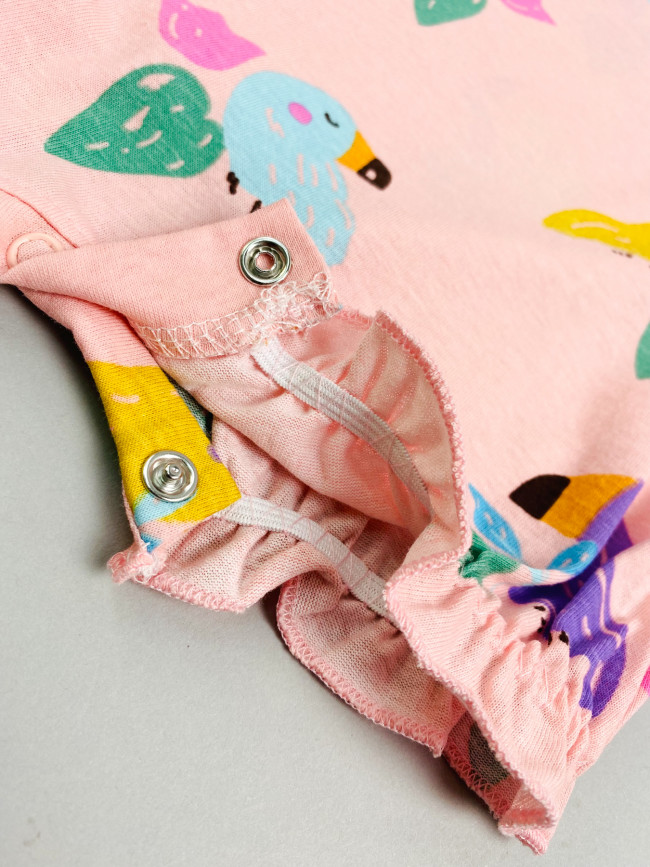 Боди детское с коротким рукавом, Туканы Боди детское с коротким рукавом, Туканы