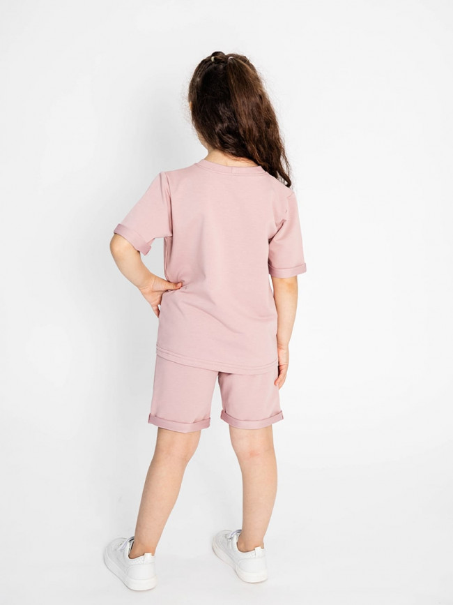 Костюм летний пудровый