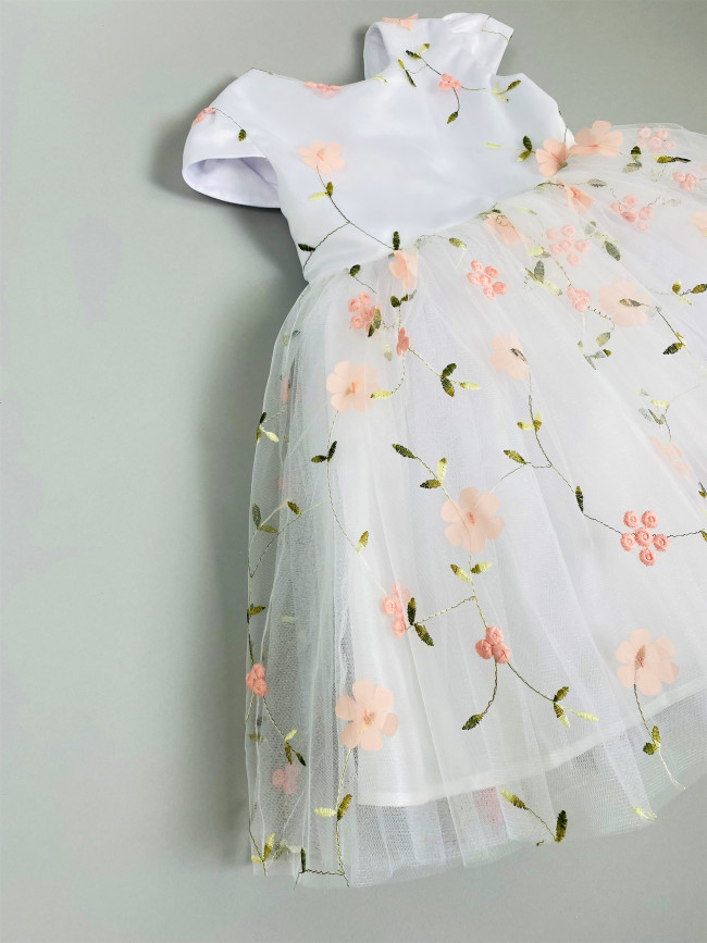 Нарядное персиковое платье, Нежность Нарядное персиковое платье, Нежность