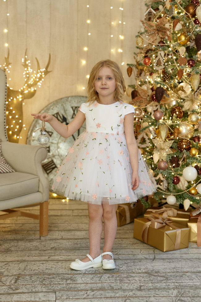 Нарядное персиковое платье, Нежность Нарядное персиковое платье, Нежность