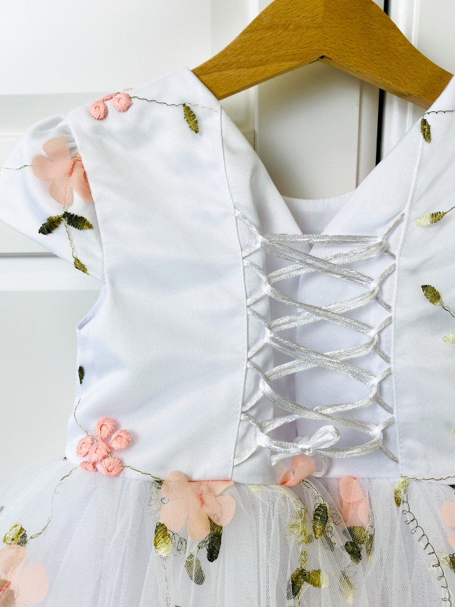 Нарядное персиковое платье, Нежность Нарядное персиковое платье, Нежность