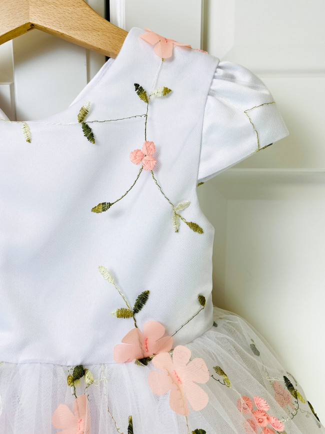 Нарядное персиковое платье, Нежность Нарядное персиковое платье, Нежность