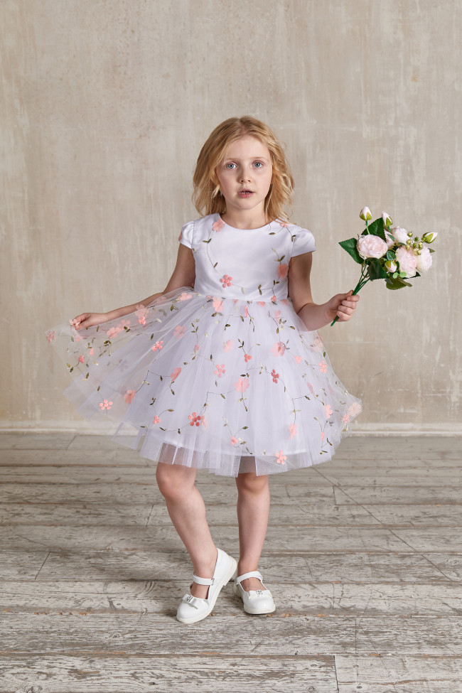 Нарядное персиковое платье, Нежность Нарядное персиковое платье, Нежность