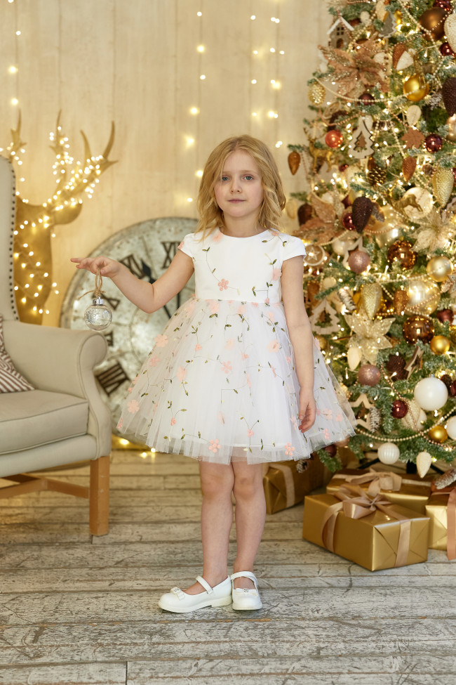 Нарядное персиковое платье, Нежность Нарядное персиковое платье, Нежность