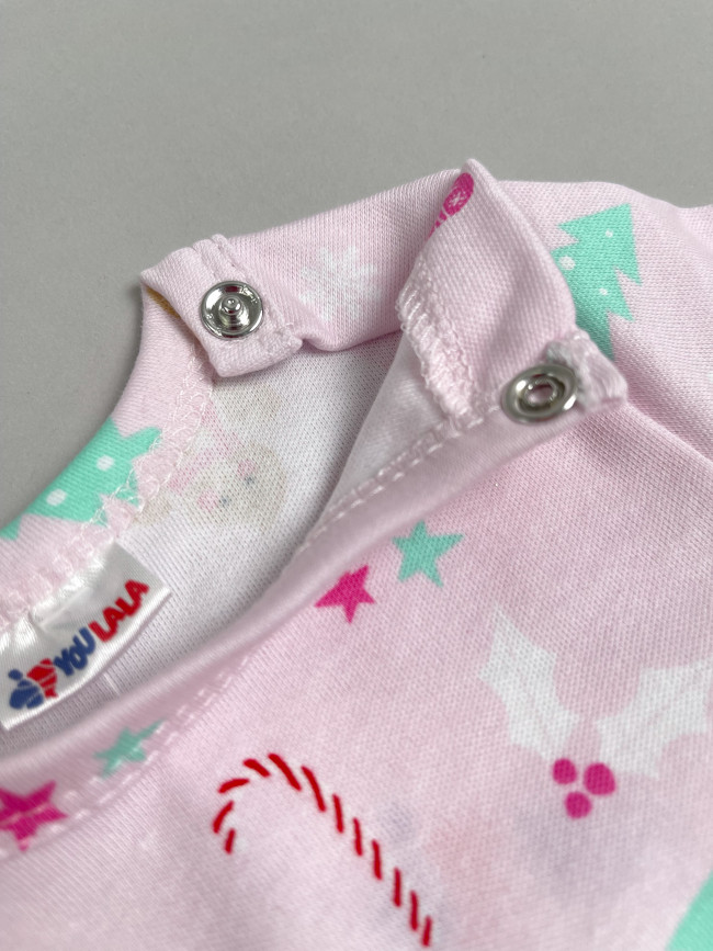 Комплект для новорожденных, Зимние праздники, розовый