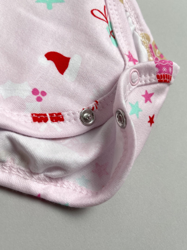 Комплект для новорожденных, Зимние праздники, розовый