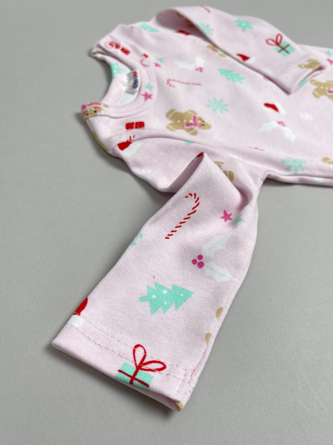 Комплект для новорожденных, Зимние праздники, розовый