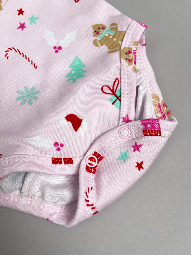 Комплект для новорожденных, Зимние праздники, розовый