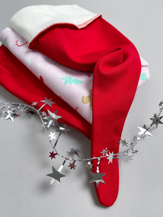 Комплект для новорожденных, Зимние праздники, розовый