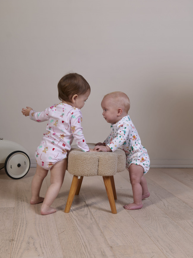 Комплект для новорожденных, Зимние праздники, розовый