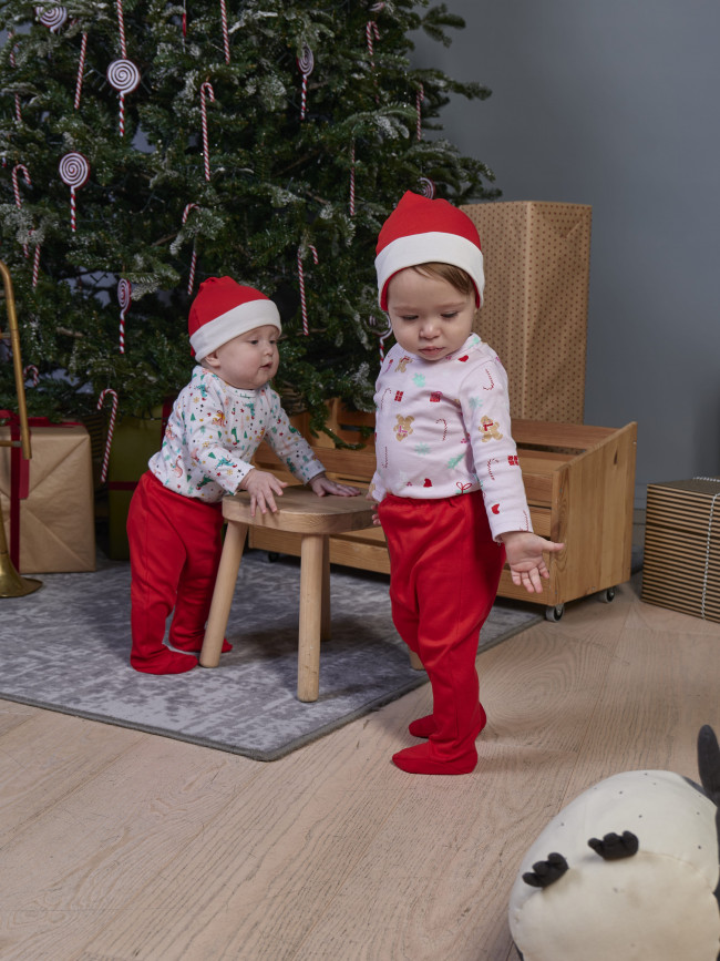 Комплект для новорожденных, Зимние праздники, розовый