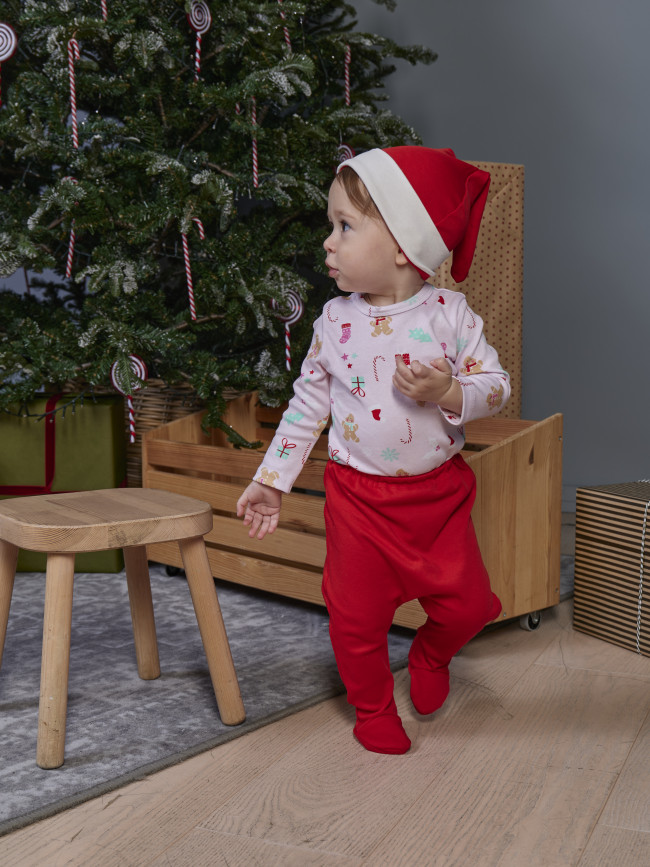 Комплект для новорожденных, Зимние праздники, розовый