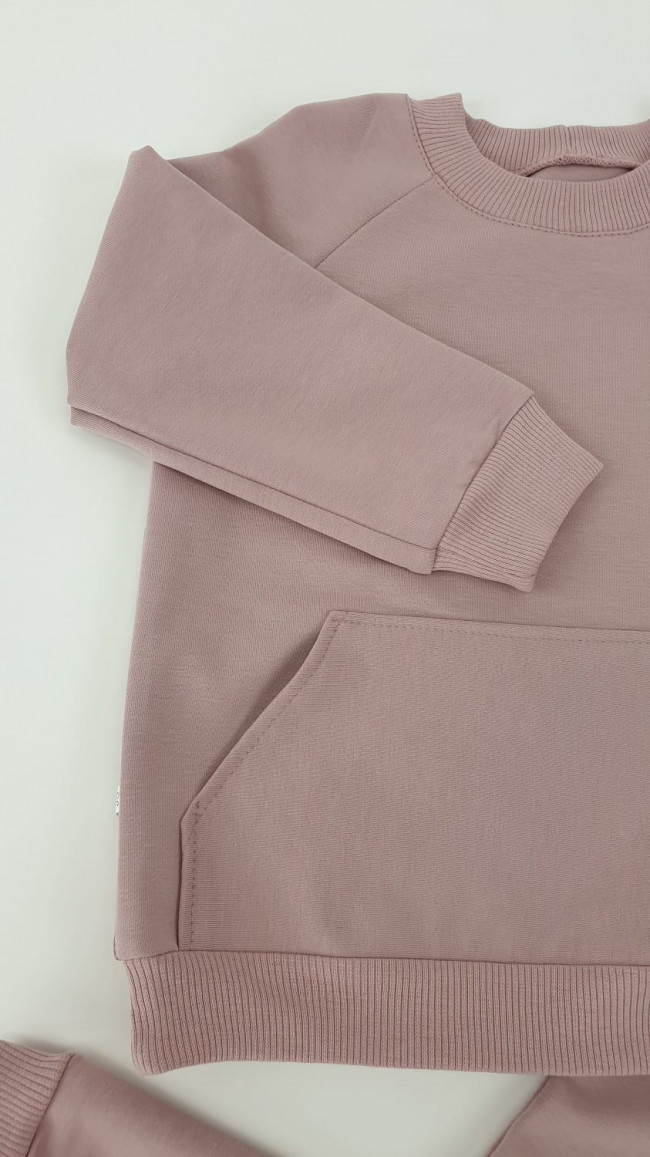 Костюм спортивный, летний, пудровый