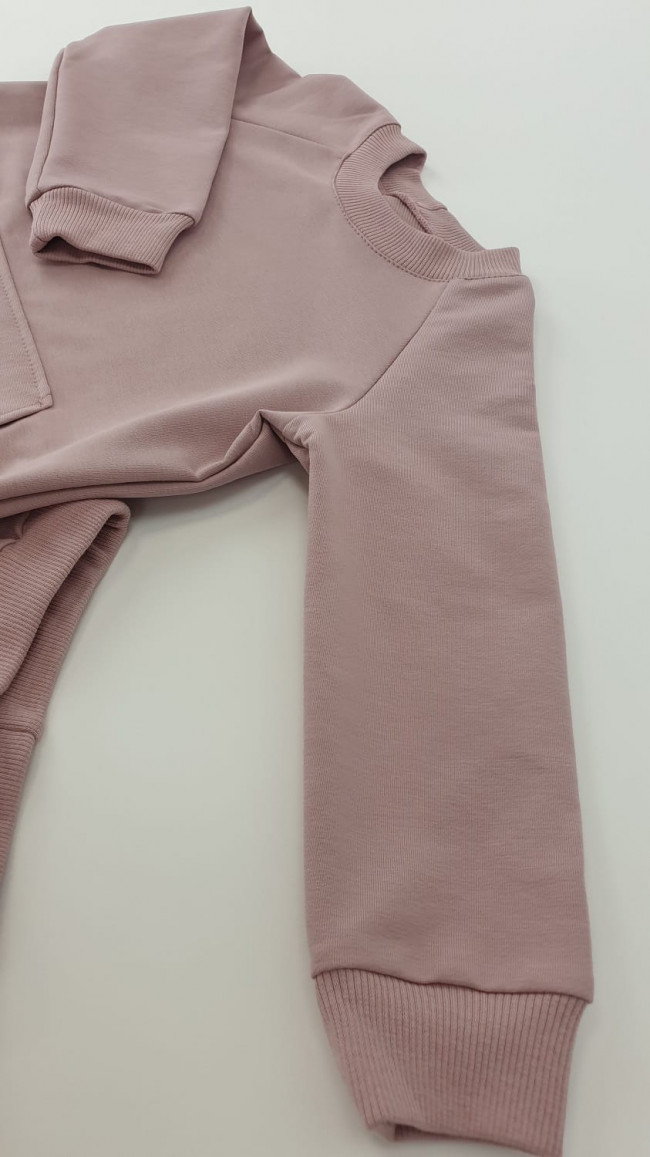 Костюм спортивный, летний, пудровый