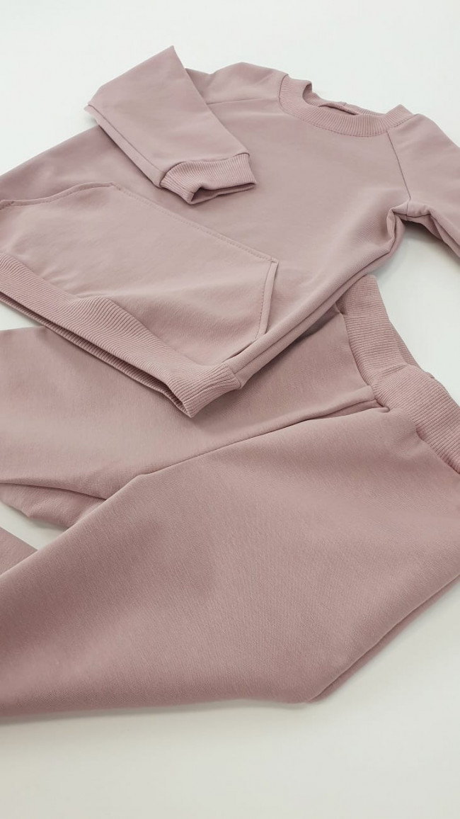 Костюм спортивный, летний, пудровый