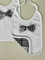 Комплект "Маленький джентльмен" (нагрудник + игрушка Лось)