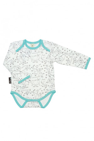 Боди с длинным рукавом, Зверята, коллекция Зоопарк