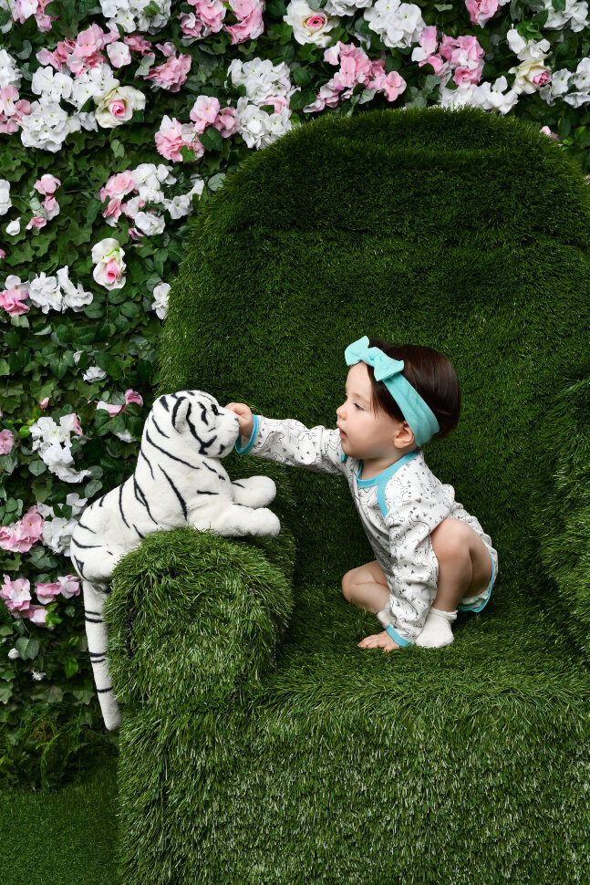 Боди с длинным рукавом, Зверята, коллекция Зоопарк